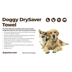 Doggy DrySaver – Premium Chenille Pet Drying Towel (70 x 40 cm / 27.5 x 15.7 in)